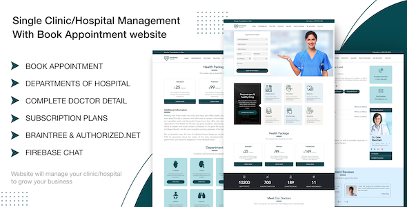 Script PHP - Site para hospital ou clinicas com agendamentos de consultas